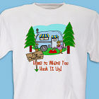 Home is Where You Hook It Up Personalized T-shirt